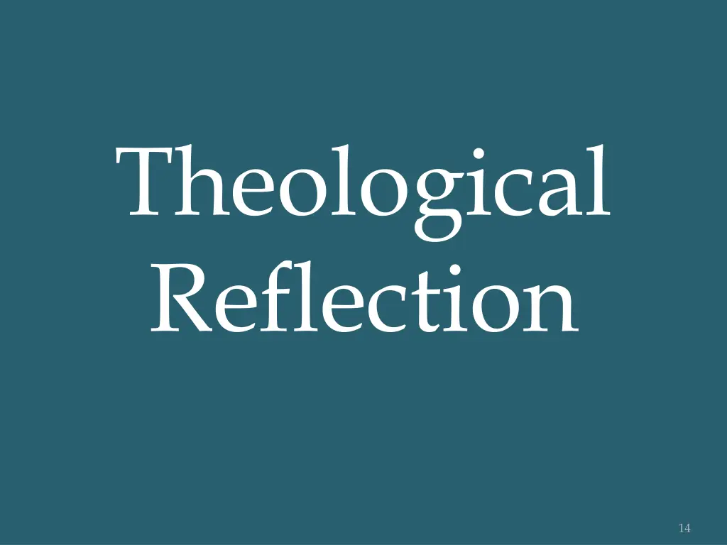 theological reflection