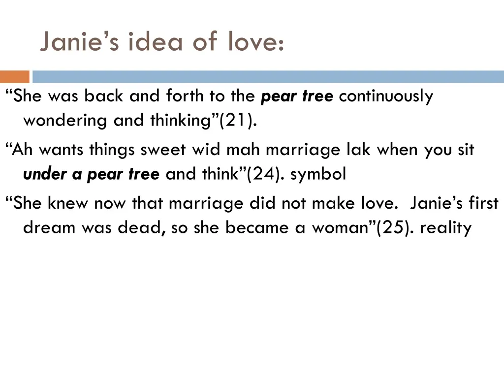 janie s idea of love