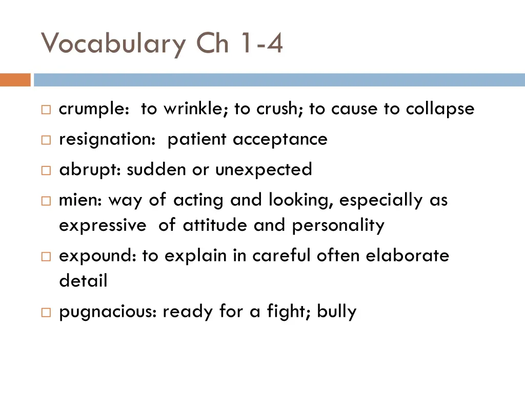 vocabulary ch 1 4