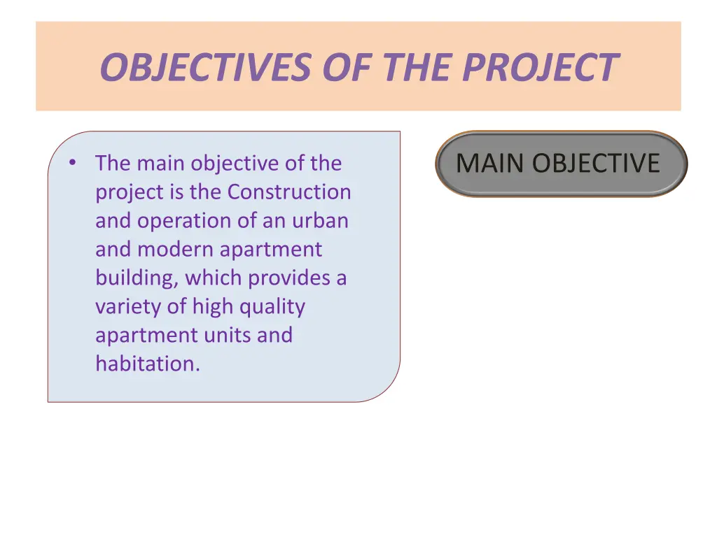 objectives of the project