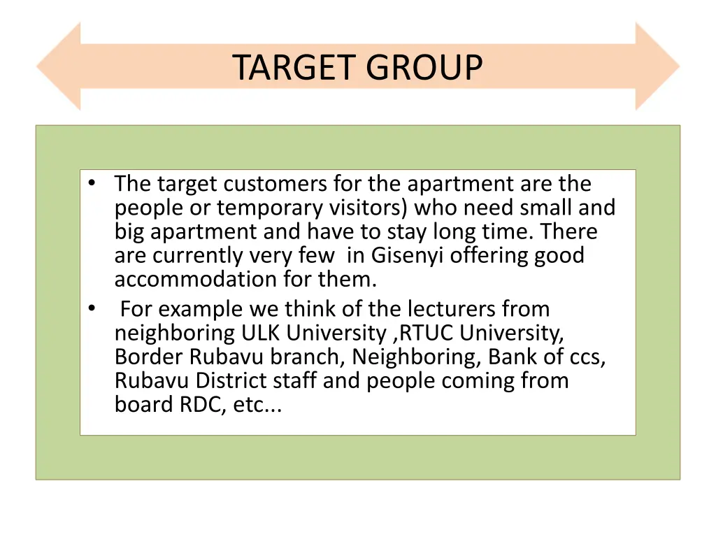 target group