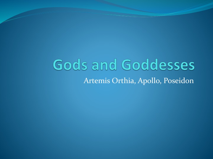 artemis orthia apollo poseidon