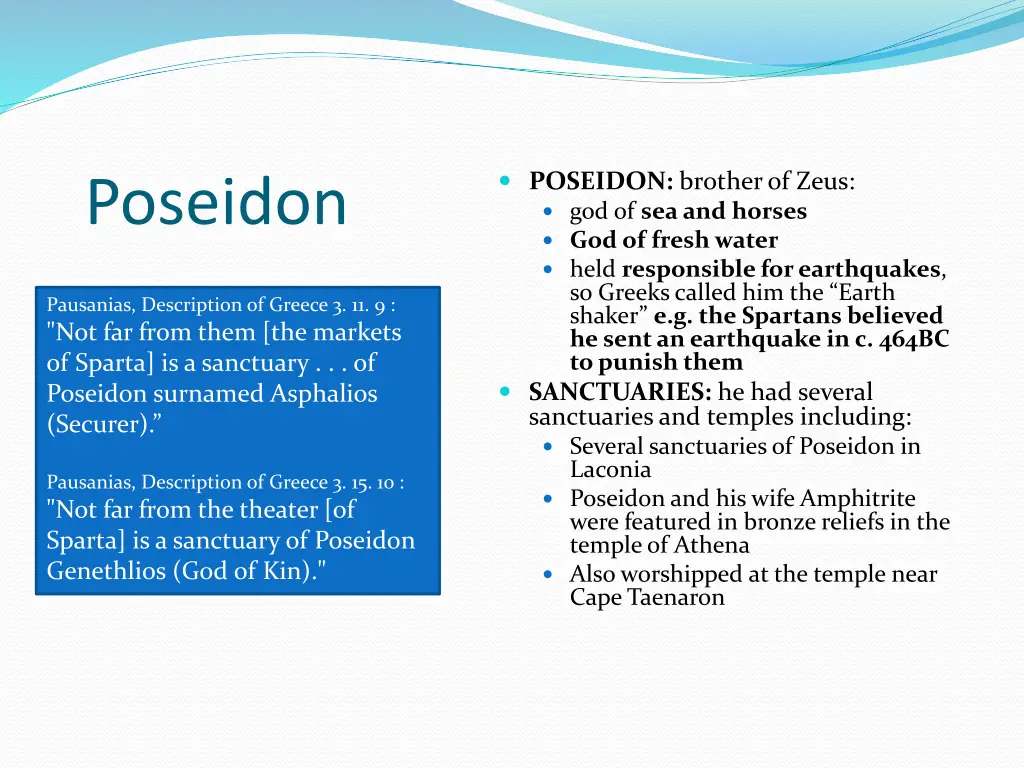 poseidon brother of zeus god of sea and horses