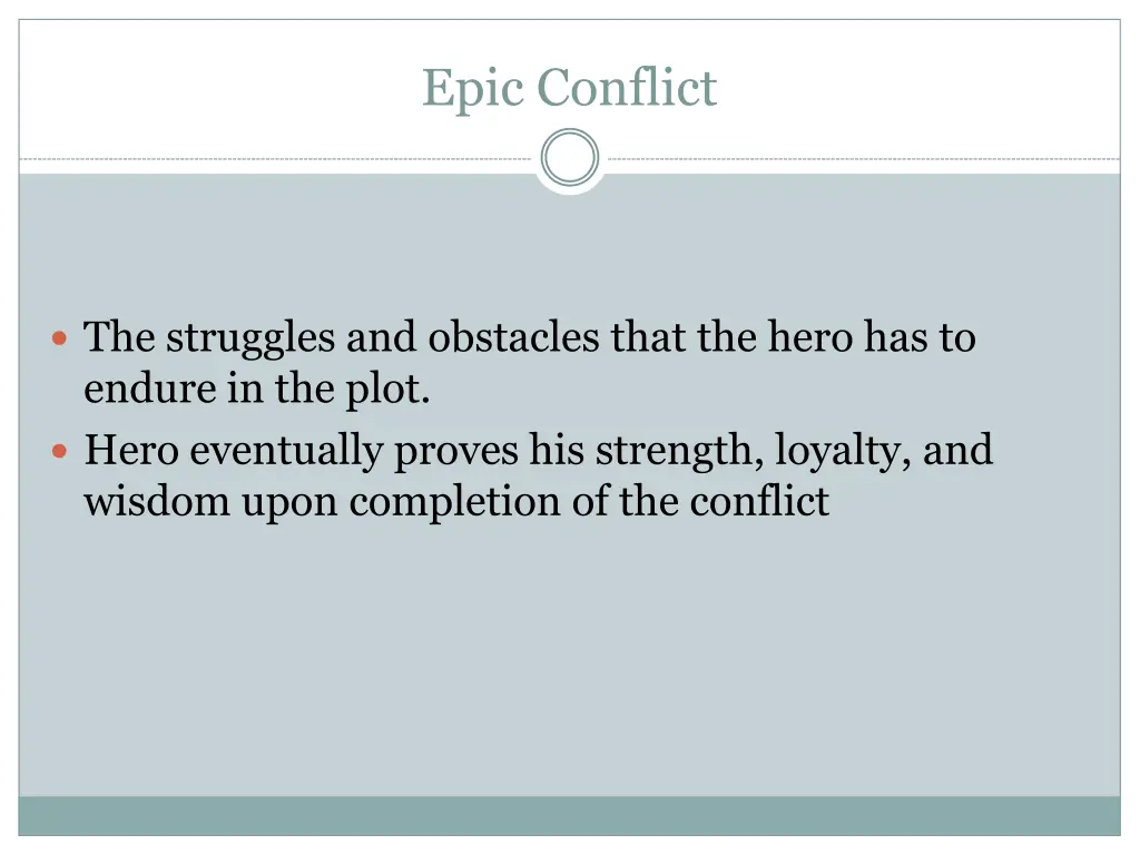 epic conflict