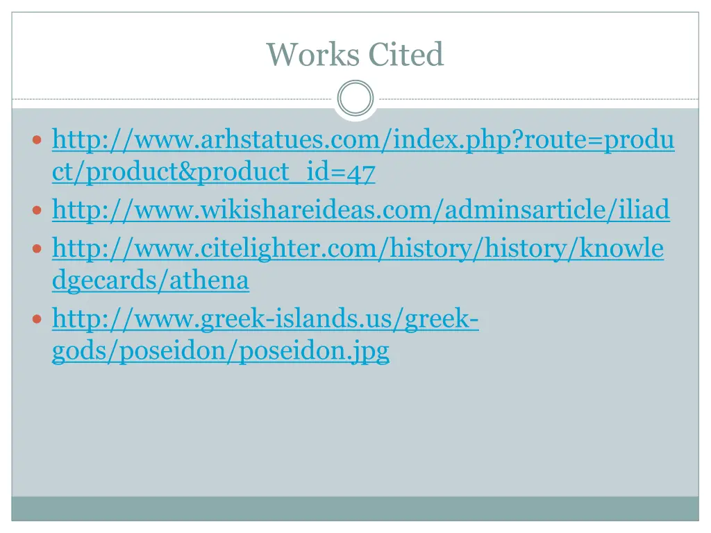 works cited