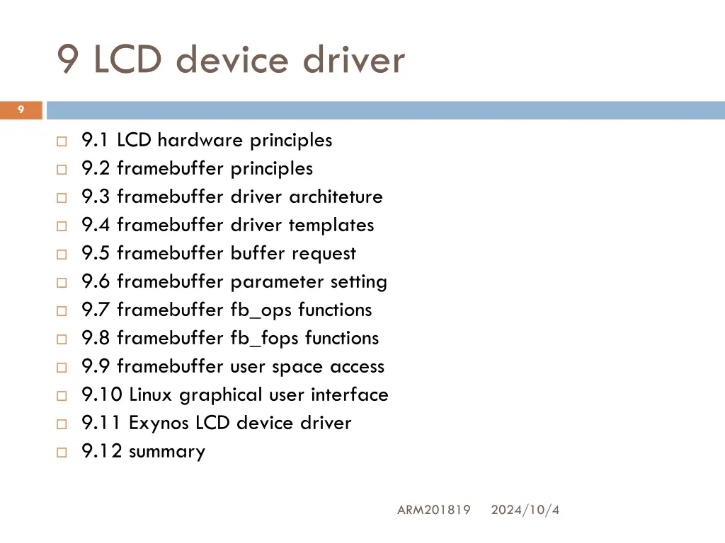 9 lcd device driver