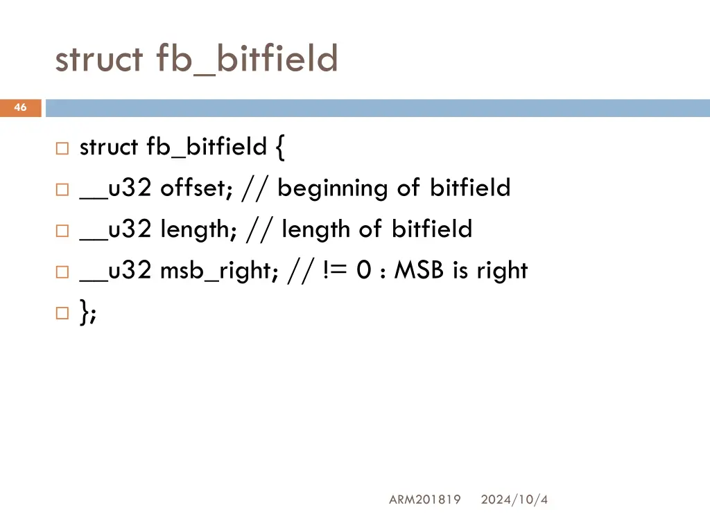 struct fb bitfield