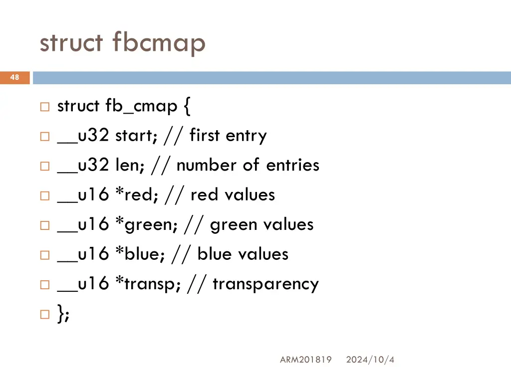 struct fbcmap