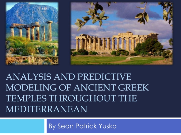 analysis and predictive modeling of ancient greek