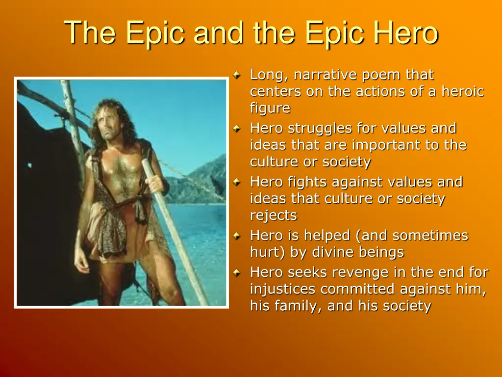 the epic and the epic hero