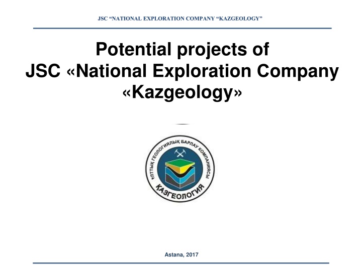 jsc national exploration company kazgeology