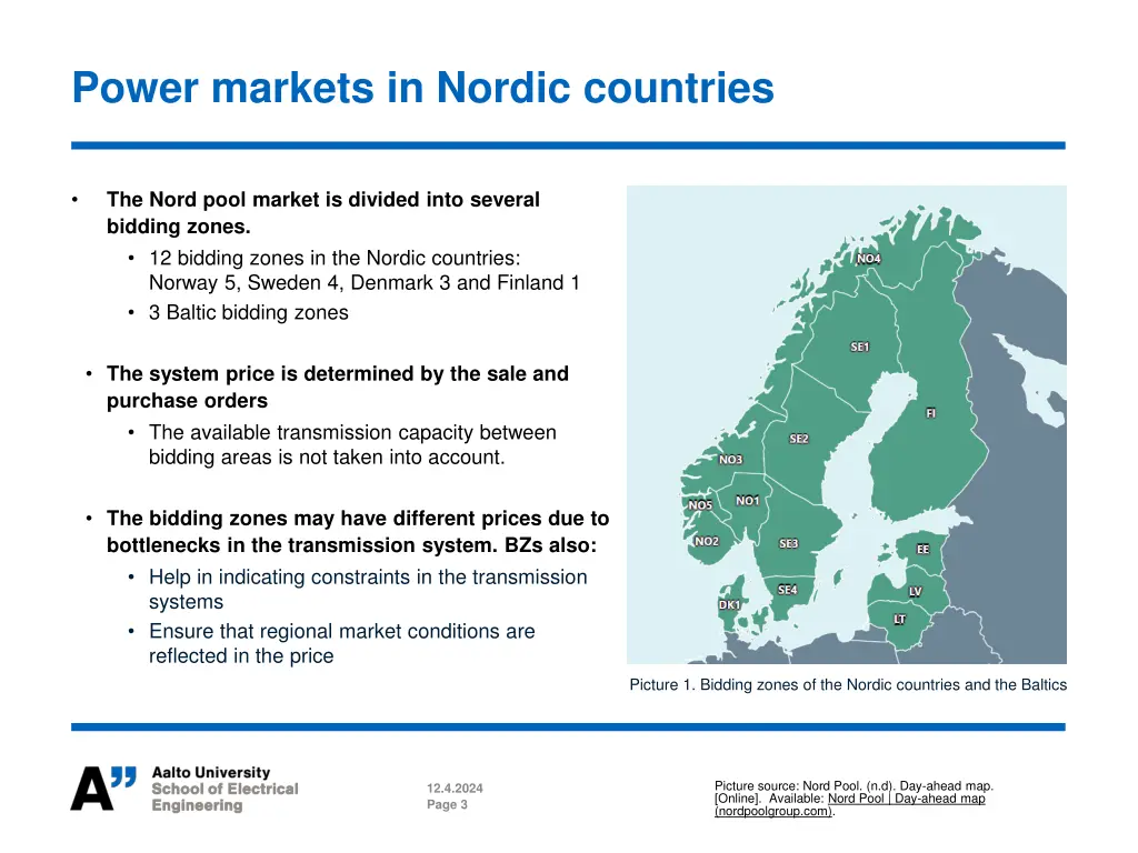 power markets in nordic countries