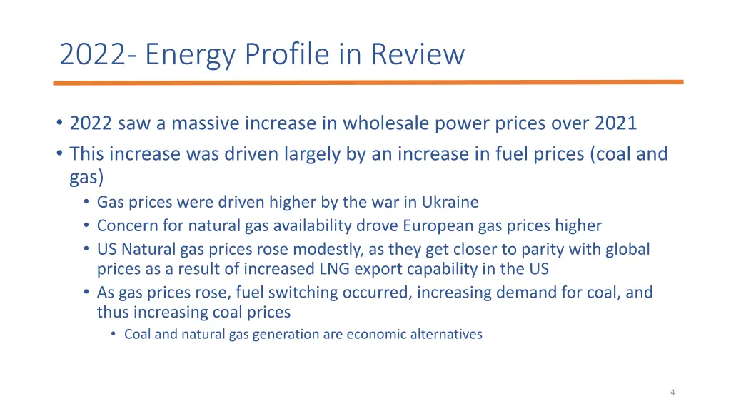 2022 energy profile in review