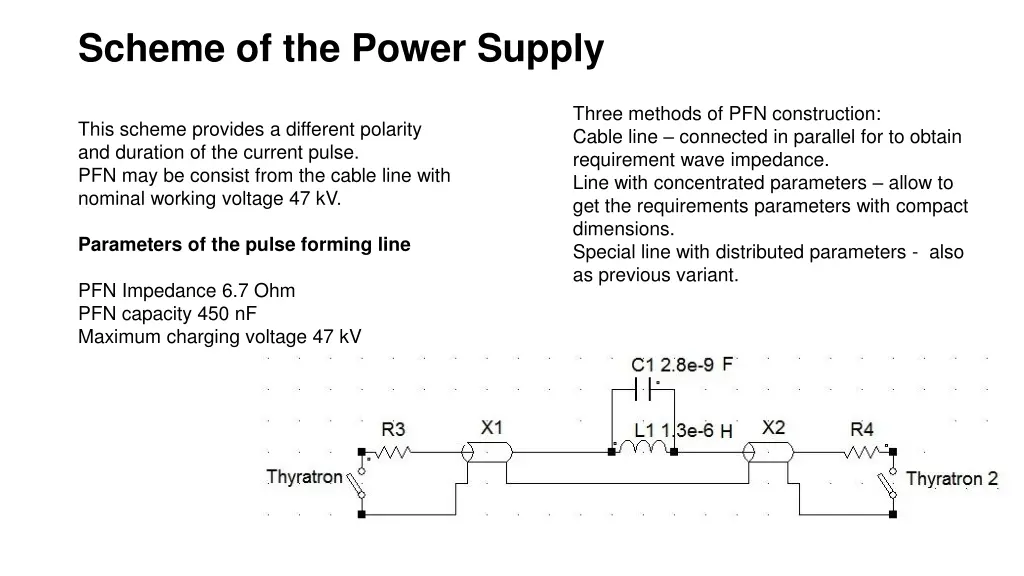 scheme of the power supply