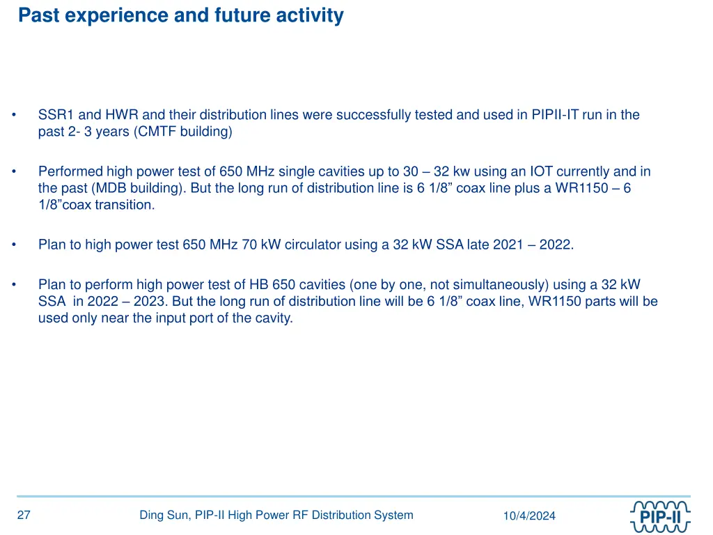 past experience and future activity