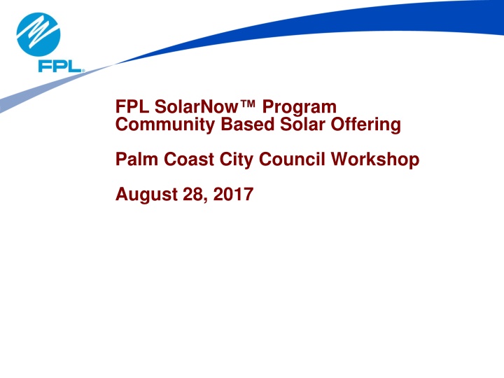 fpl solarnow community based solar offering