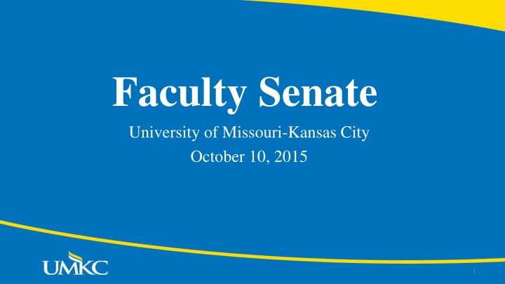 faculty senate university of missouri kansas city