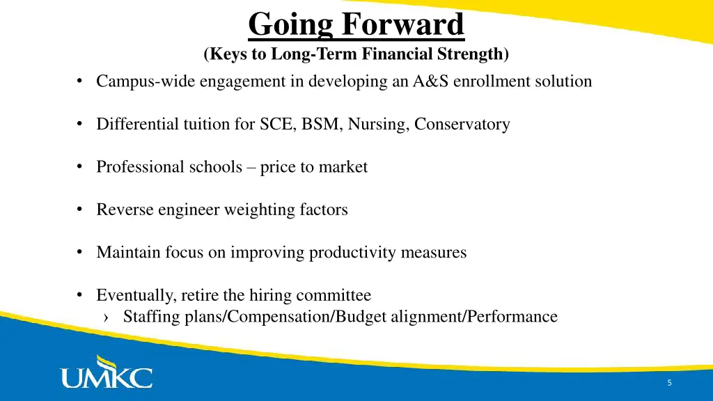 going forward keys to long term financial