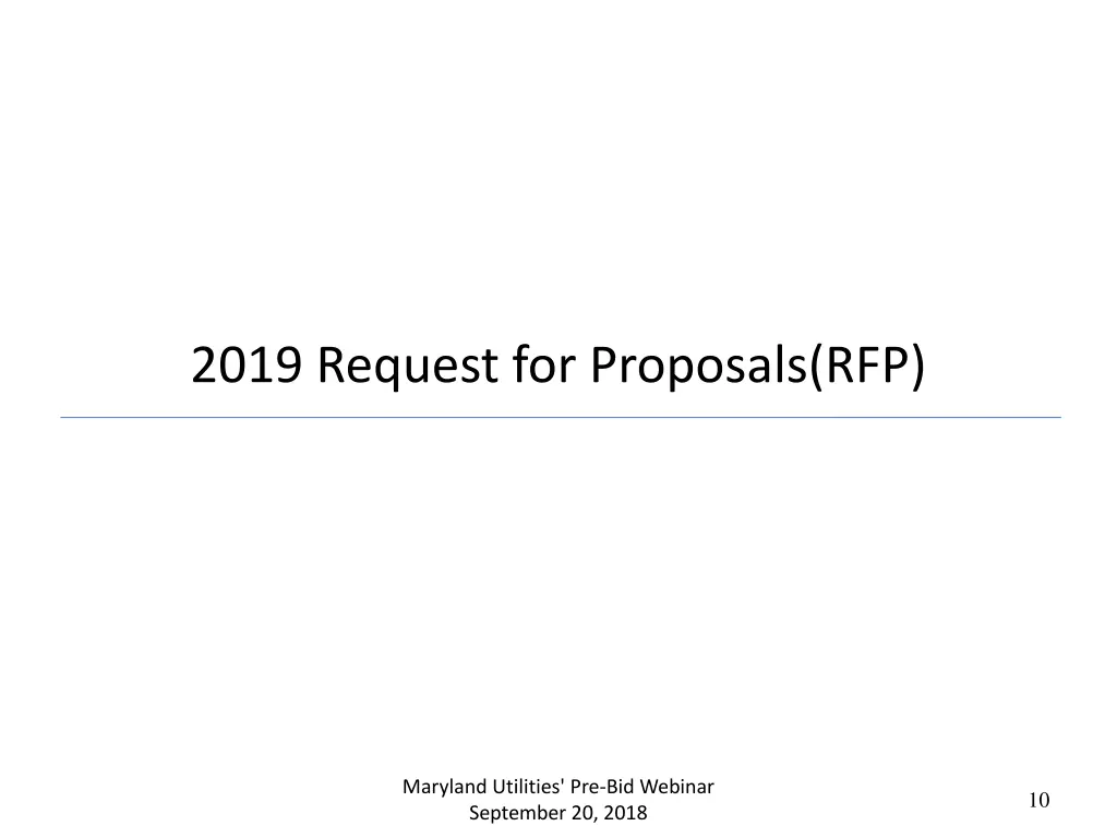 2019 request for proposals rfp