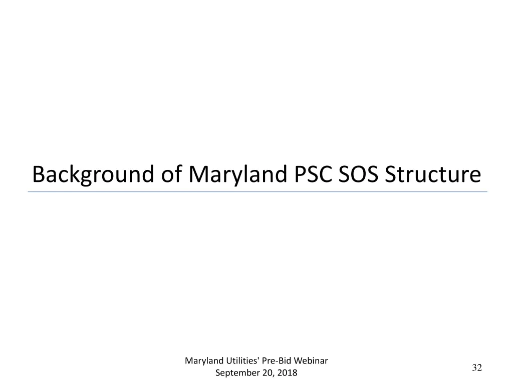 background of maryland psc sos structure