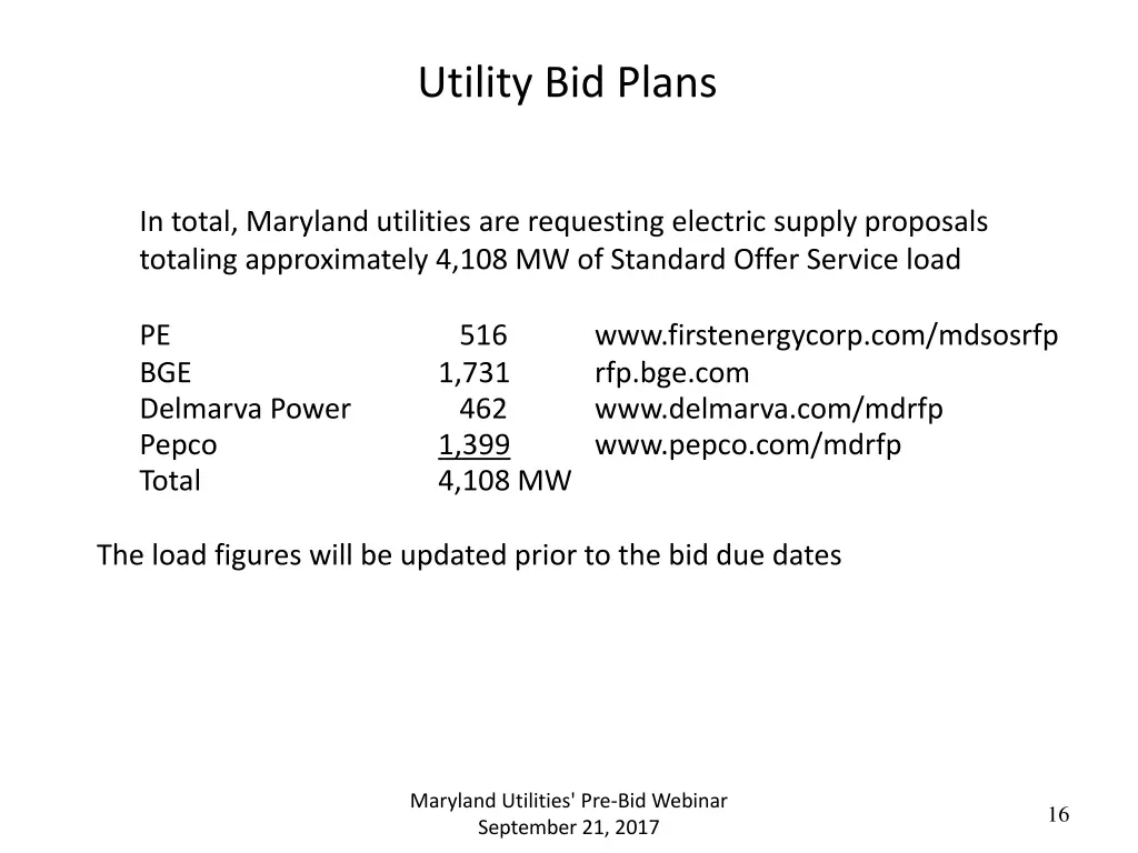 utility bid plans 1