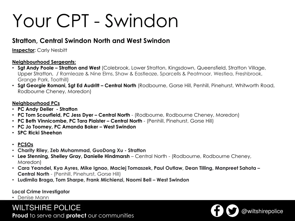 your cpt swindon