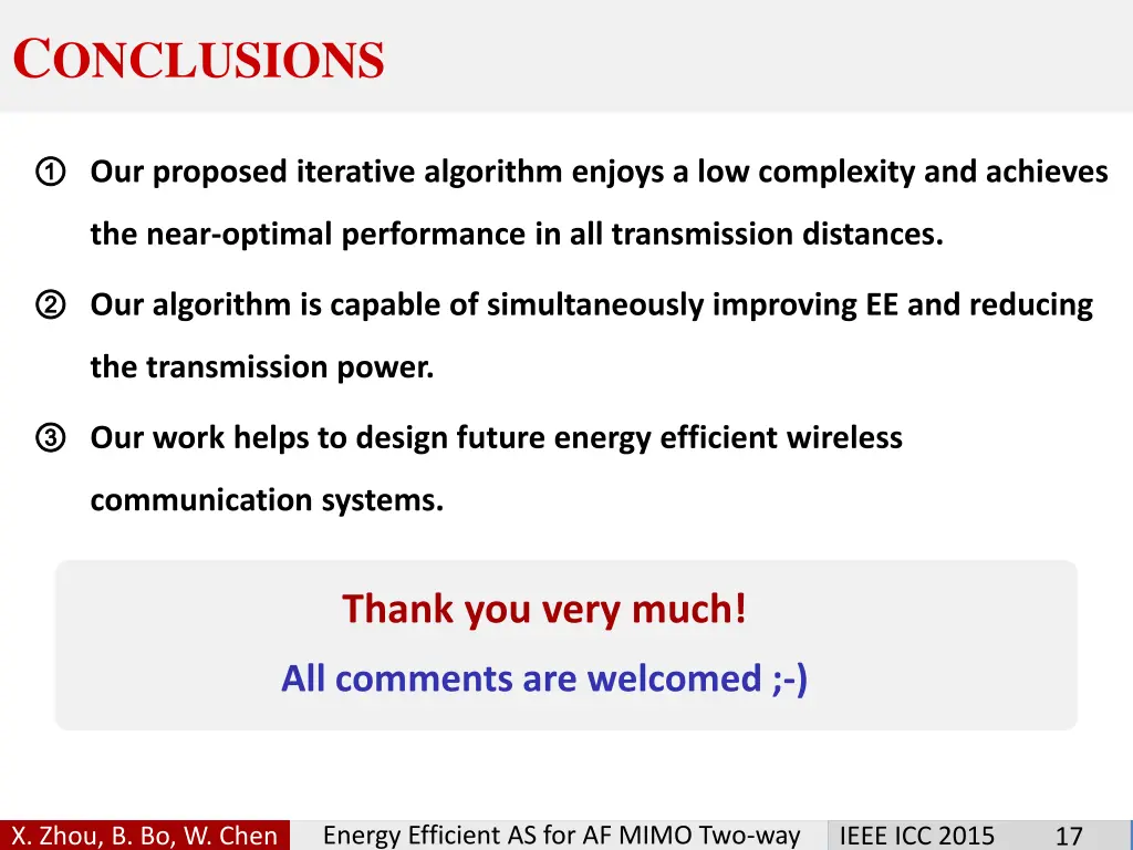 c onclusions