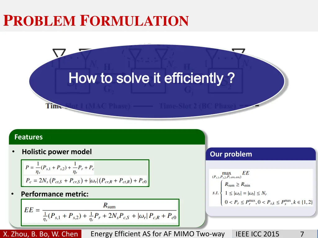 p roblem f ormulation