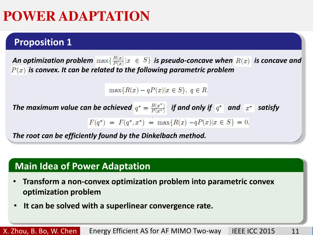 power adaptation