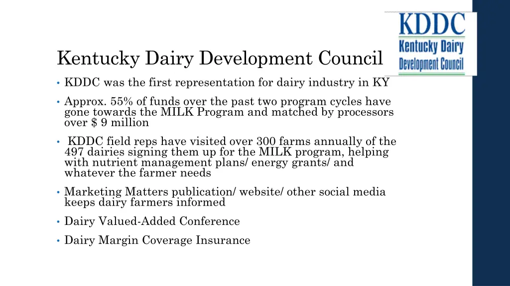 kentucky dairy development council