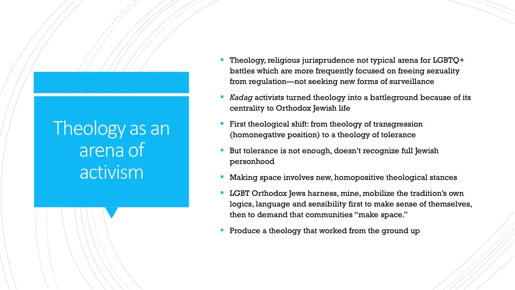 theology religious jurisprudence not typical