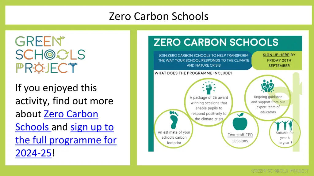 zero carbon schools