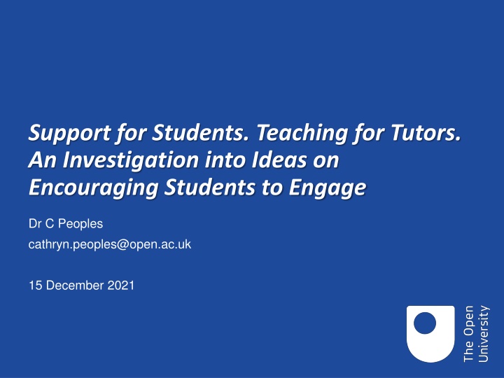 support for students teaching for tutors