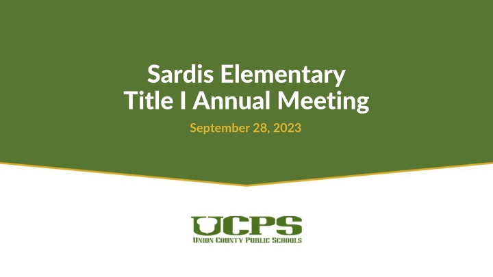 sardis elementary title i annual meeting