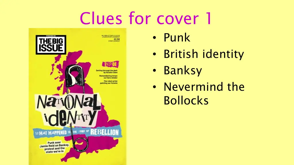 clues for cover 1