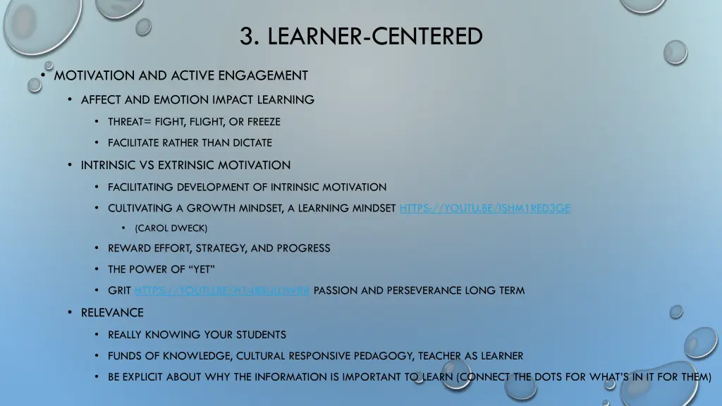 3 learner centered