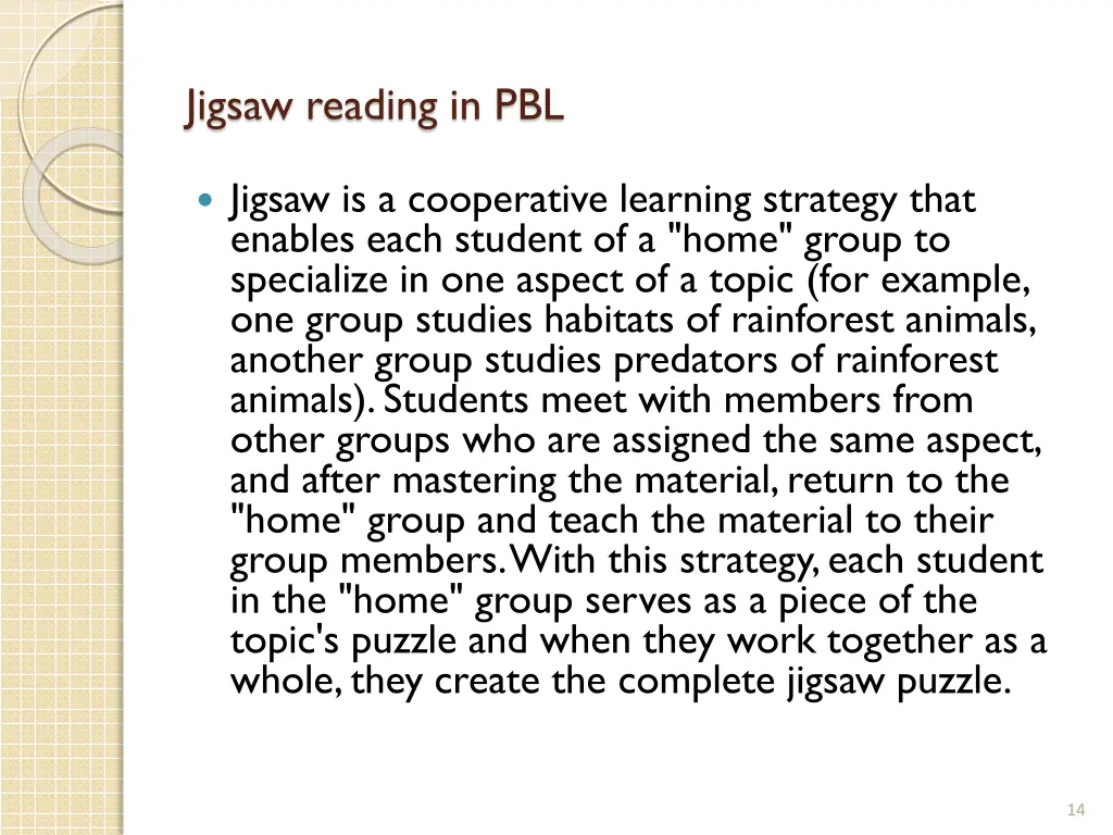 jigsaw reading in pbl