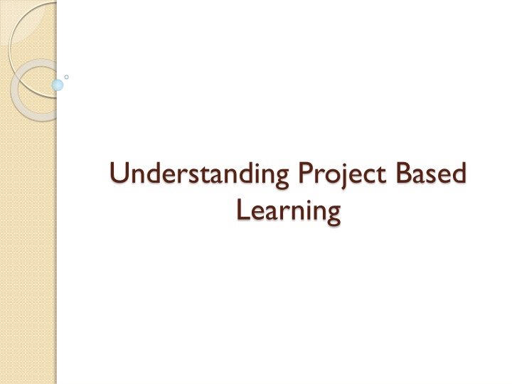 understanding project based learning