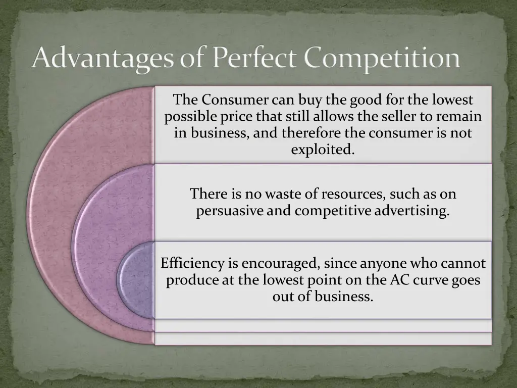 advantages of perfect competition