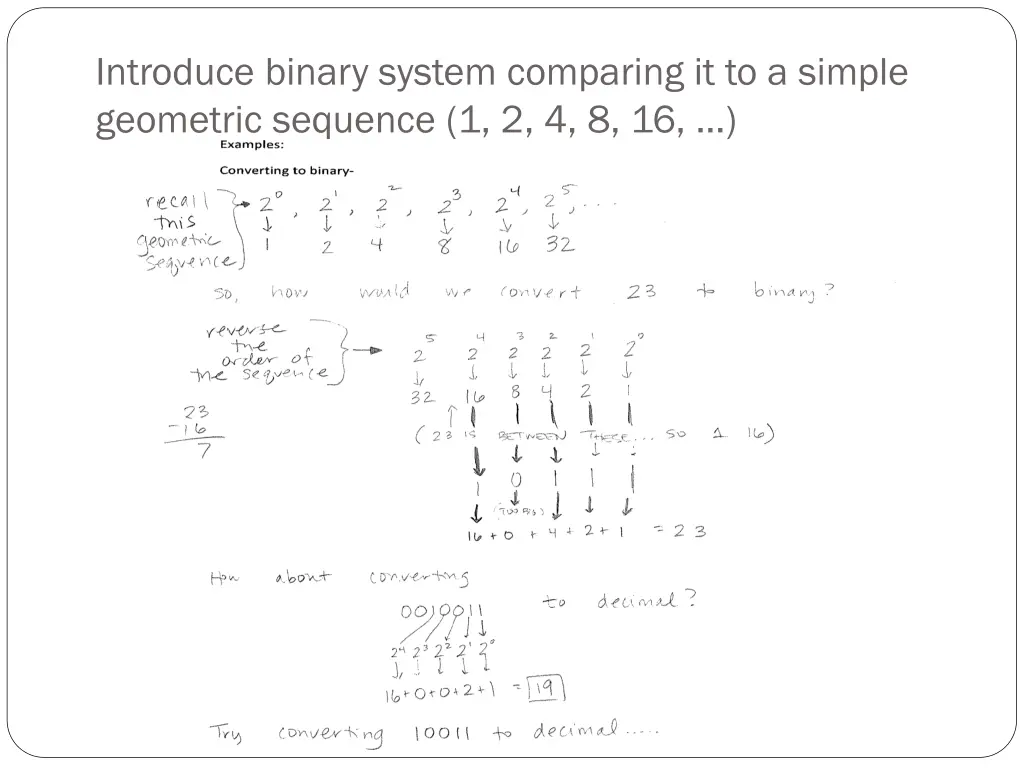 introduce binary system comparing it to a simple