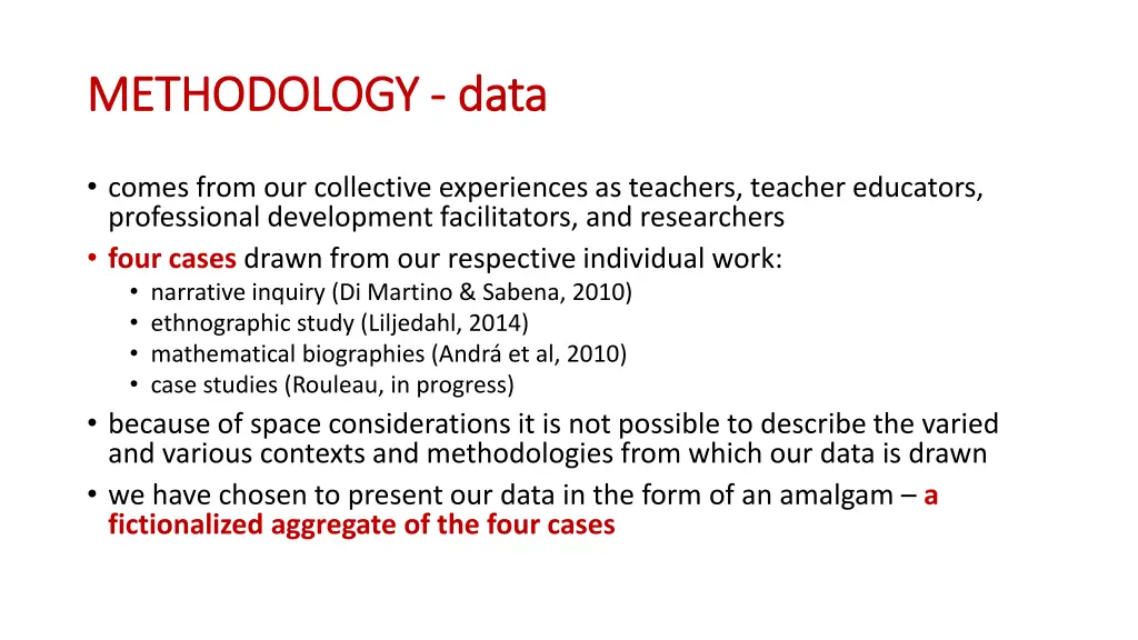 methodology methodology data