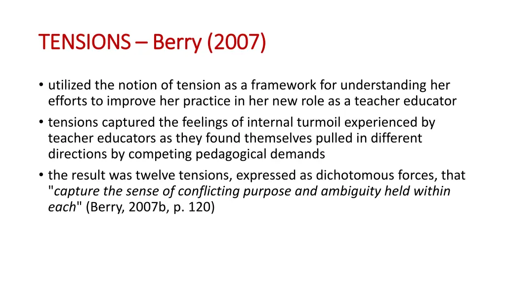 tensions tensions berry 2007 berry 2007