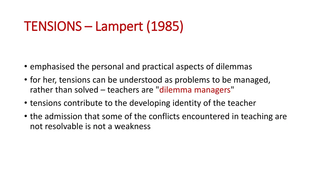 tensions tensions lampert