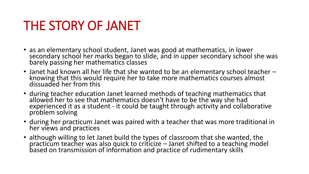 the story of janet the story of janet 1