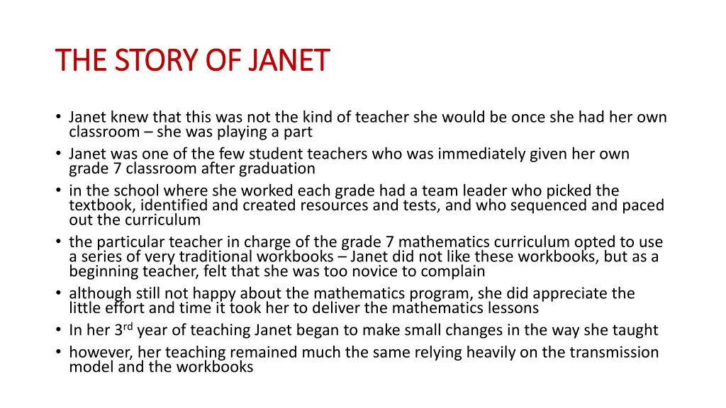 the story of janet the story of janet 2