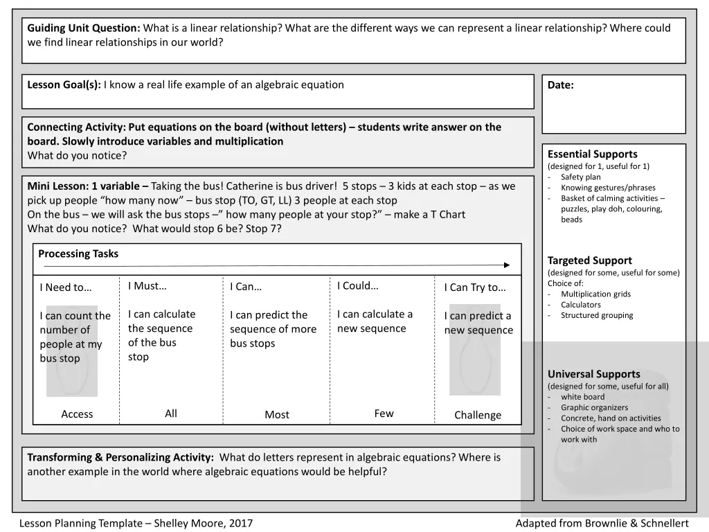 guiding unit question what is a linear