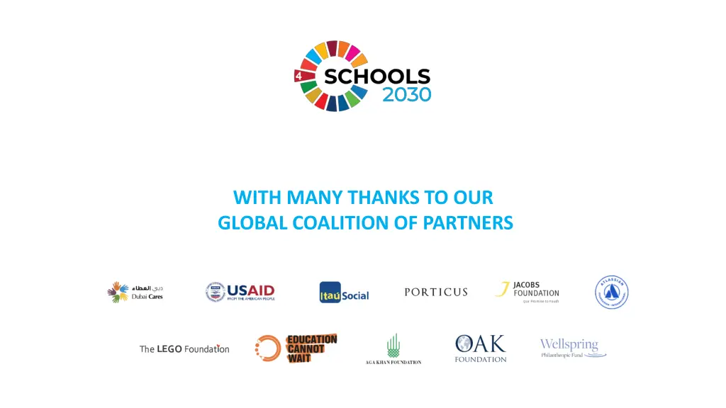 with many thanks to our global coalition