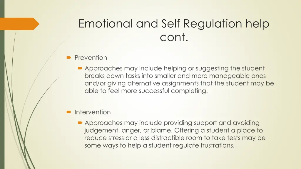 emotional and self regulation help cont