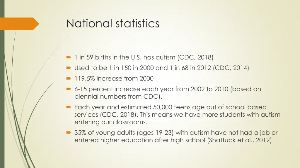 national statistics