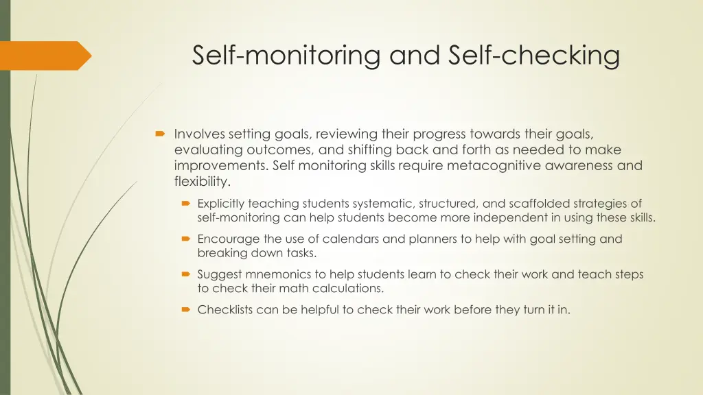 self monitoring and self checking